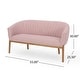 preview thumbnail 15 of 26, Galena Mid-century Modern Glam Loveseat by Christopher Knight Home