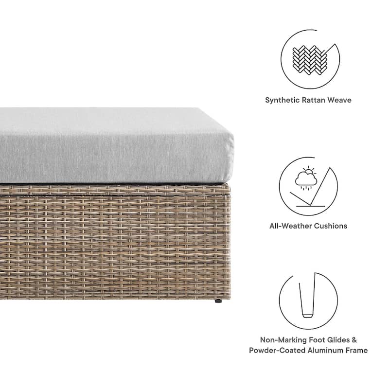 Convene Outdoor Patio Outdoor Patio Rectangle Ottoman