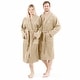 preview thumbnail 52 of 77, Authentic Hotel Spa Unisex Turkish Cotton Terry Cloth Bath Robe with single letter White Bookman Monogram.