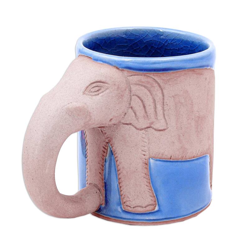 Novica Handmade Morning Joe Celadon Ceramic Mug