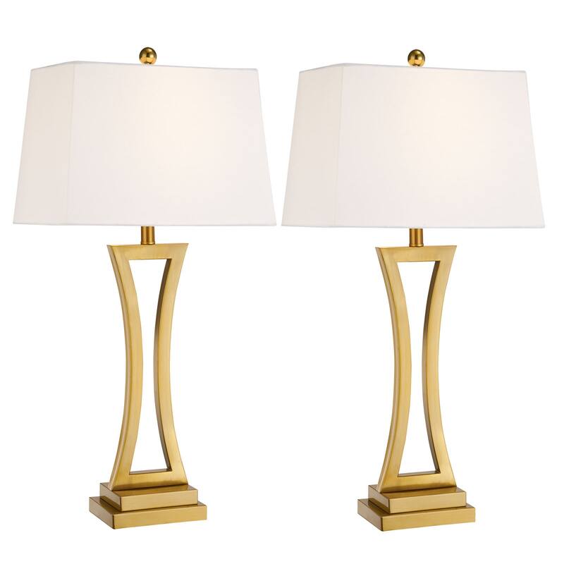 Maxax 30.75" Bedside Table Lamp Set (Set of 2)