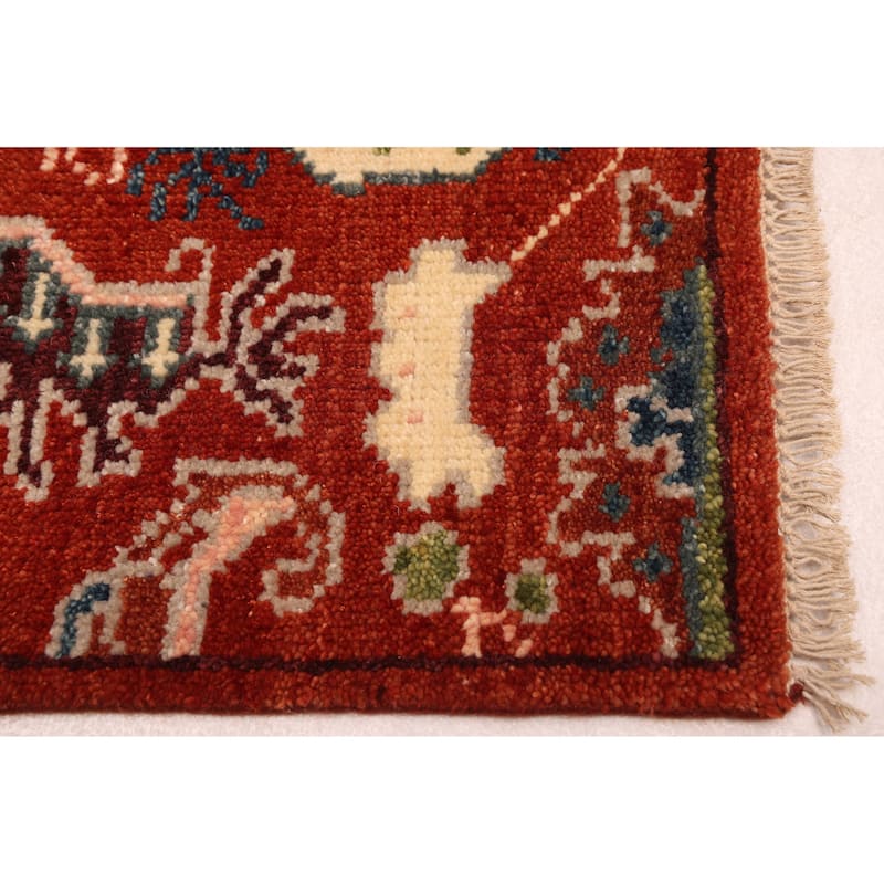 ECARPETGALLERY Hand-knotted Jules Serapi Dark Copper Wool Rug - 2'6 x 7'10