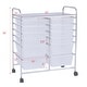 preview thumbnail 6 of 17, 12-Drawers Rolling Storage Cart with Organizer Top - See Details