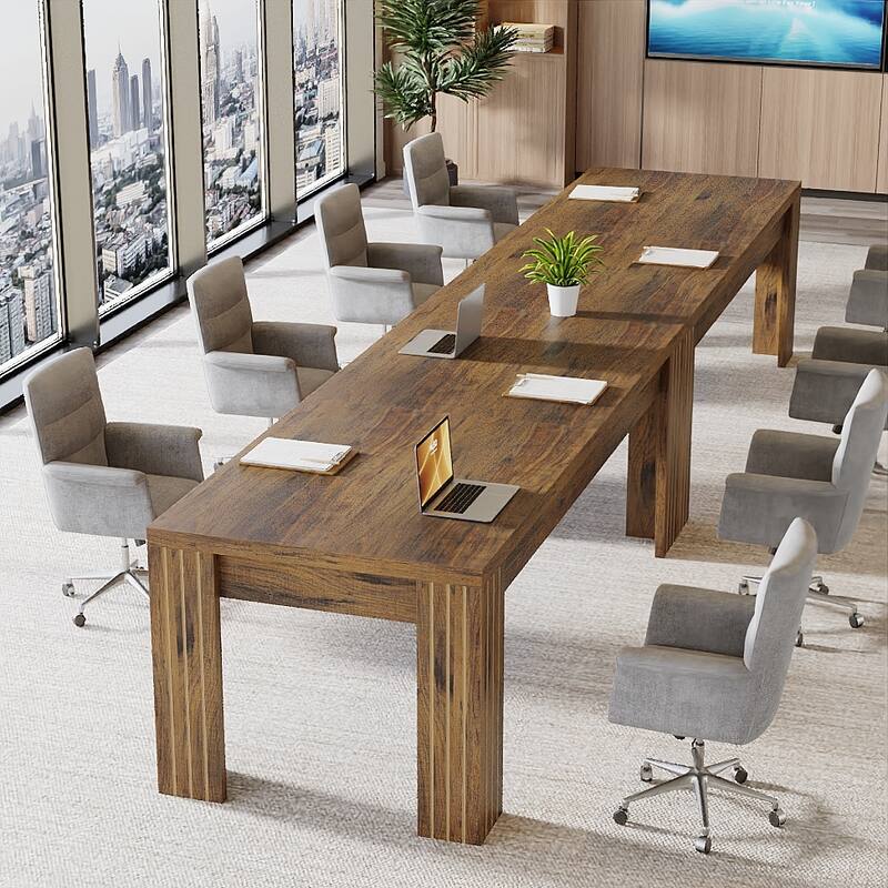 6.5 ft Rectangular Conference Table for 6-8 People - 78.74" W x 27.56" D x 29.53" H