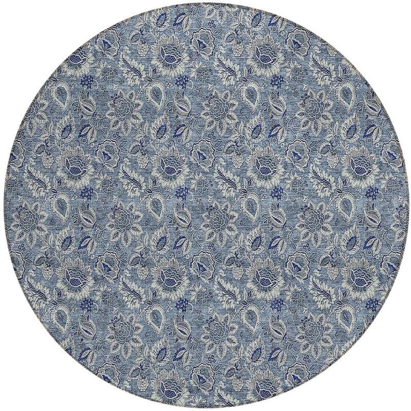 HomeRoots Floral Transitional Rectangle Outdoor Rug