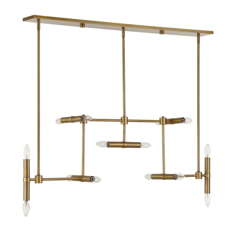 Uttermost Cadre 14 Light Modern Linear Pendant - 46"W x 8"D x 19"H