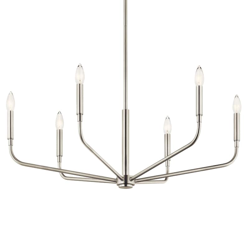 Kichler 52718 Madden 6 Light 32" Wide Taper Candle Style Chandelier