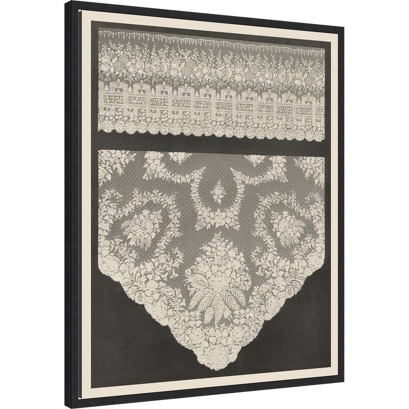 Vintage Lace No. 3 by J.b. Waring (23 x 28 in.), Framed Canvas Wall Art Print