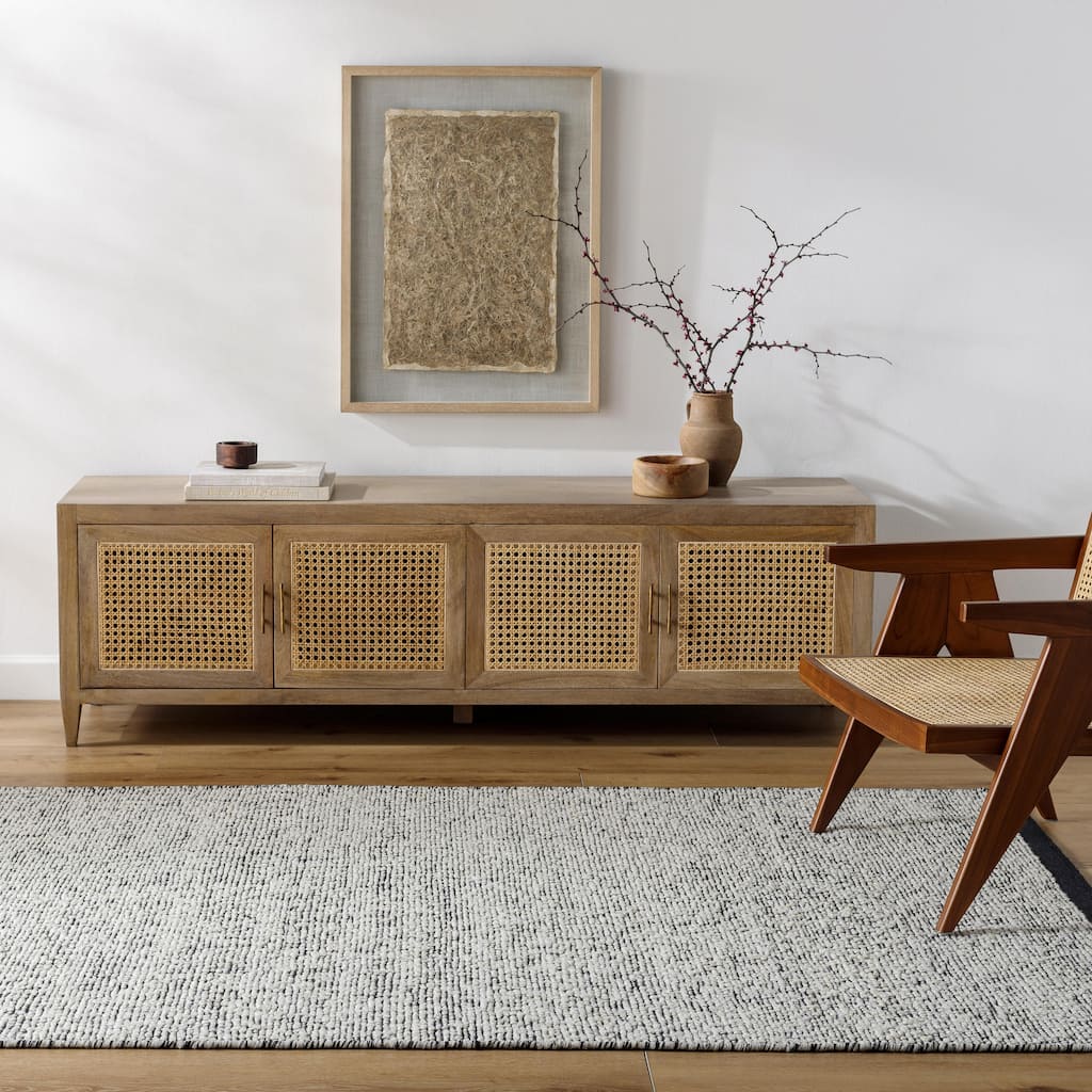 Saige Casual Solid Area Rug