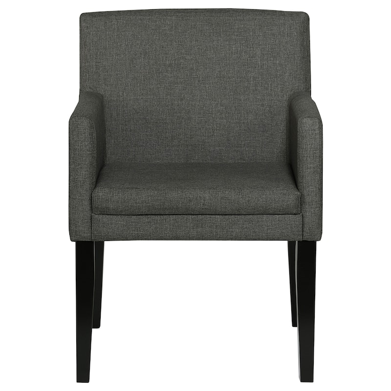 Catherine Grey Upholstered Dining Arm Chair (Set of 2)