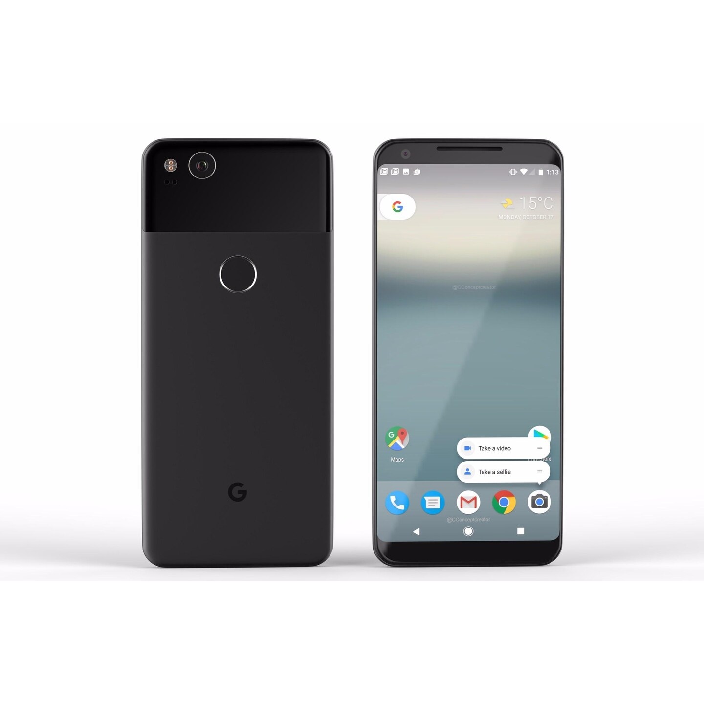 Google Pixel 2 Xl 128gb Just Black Unlocked Manufacturer Refurbished