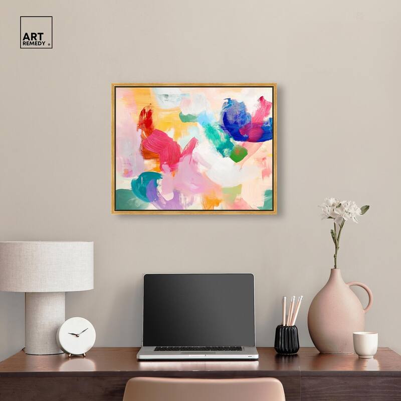 Pastel Riot I Colorful Canvas by Art Remedy