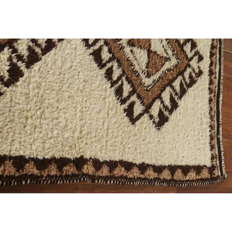 Turkish Anatolian Oriental Runner Rug Hand-knotted Wool Carpet - 3'8"x 11'5"