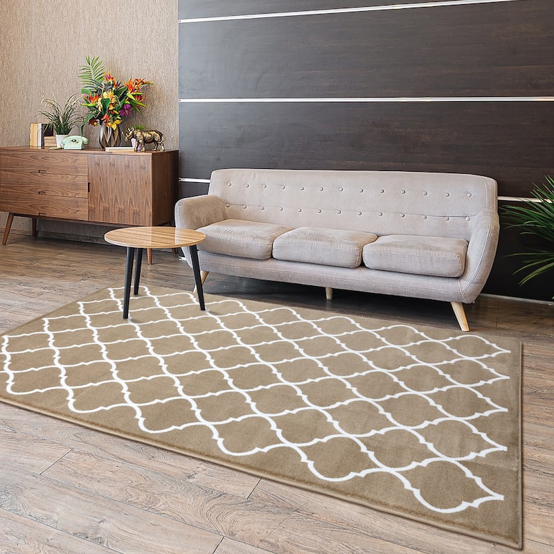 SUSSEXHOME Trellis Desing Area Rug