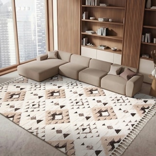 SAFAVIEH Moroccan Tassel Shag Kobi 2-inch Thick Rug