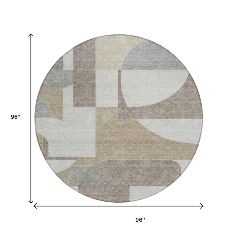 HomeRoots Geometric Modern Rectangle Outdoor Rug