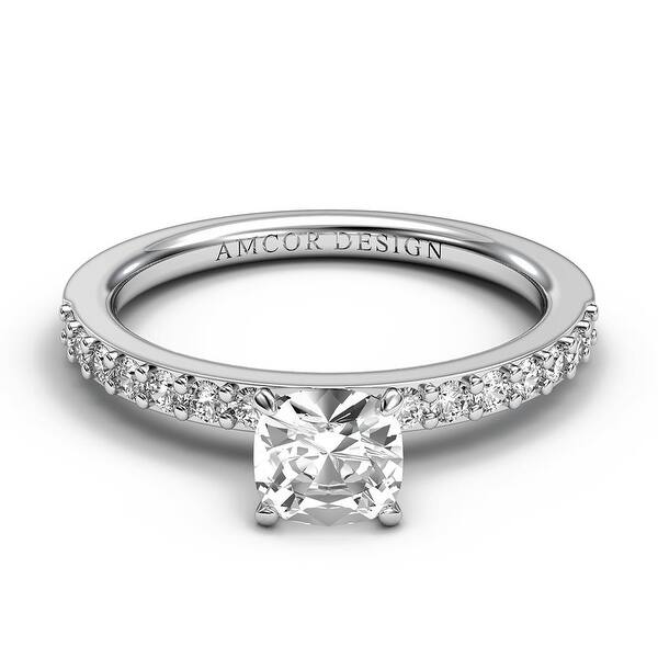 Shop 14kt Gold 5 8 Carat Diamond Engagement Ring Cushion Cut Prong