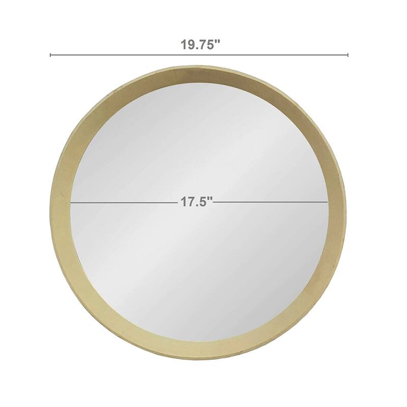 Transitional Wall Mirror with Solid Wood Frame