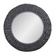 preview thumbnail 1 of 6, Varaluz Athena Round Wall Mirror 30"W x 30"H - Matte Black
