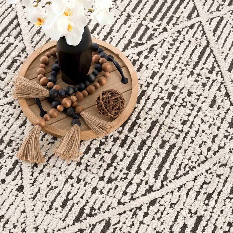 Hauteloom Munich Modern Farmhouse Bohemian Neutral Area Rug