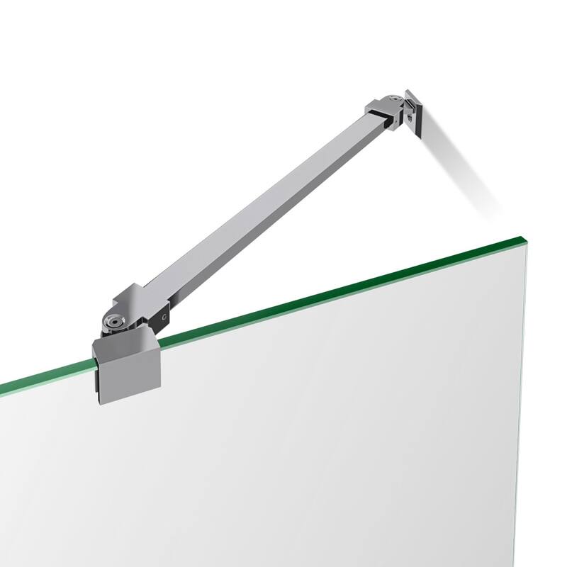 DreamLine Prism Lux 40 3/8 in. x 40 3/8 in. x 72 in. Fully Frameless Hinged Shower Enclosure - 40.38" x 40.38"
