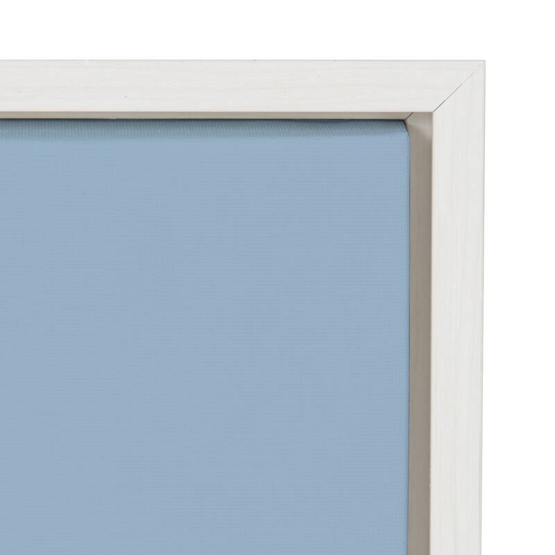 Kate and Laurel Sylvie Inky Hippo Framed Canvas by Lauradidthis
