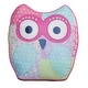 preview thumbnail 6 of 7, Cozy Line Pink Owl Cotton Quilt Bedding Set with Decorative Throw Pillows