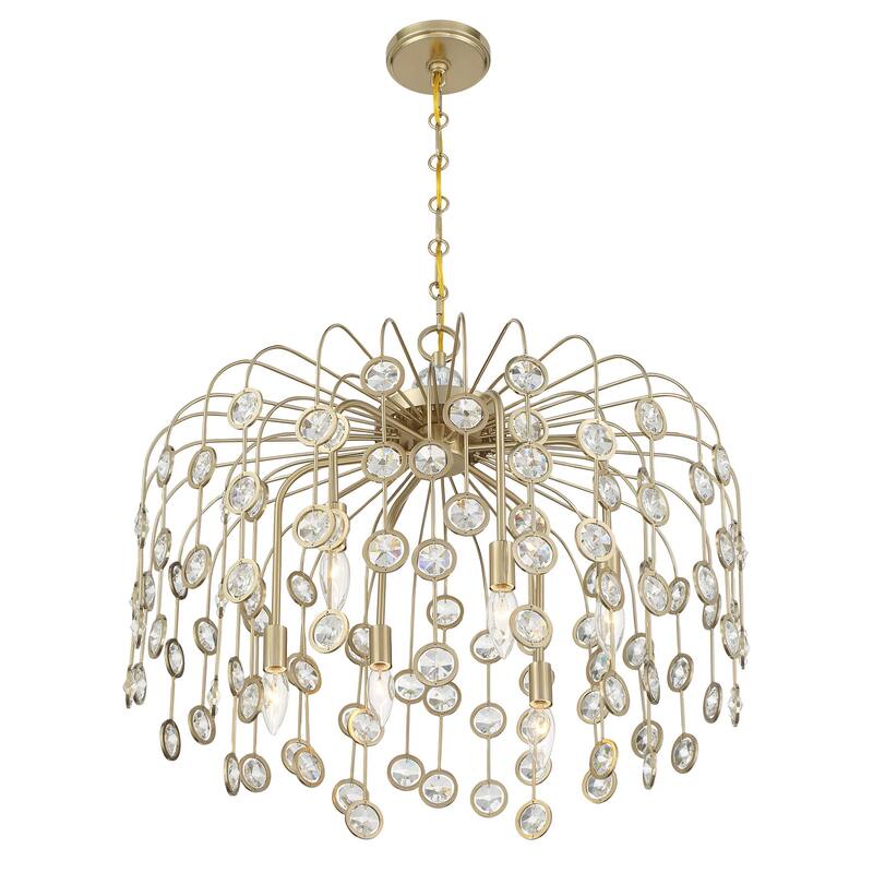 Savoy House 1-3598-6 Irina 6 Light 26" Wide Crystal Abstract