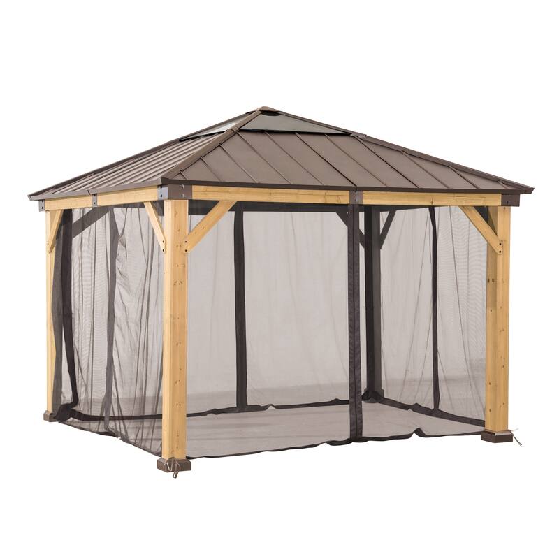Sunjoy Universal Mosquito Netting for 9 ft. × 9 ft. WoodFramed Gazebos