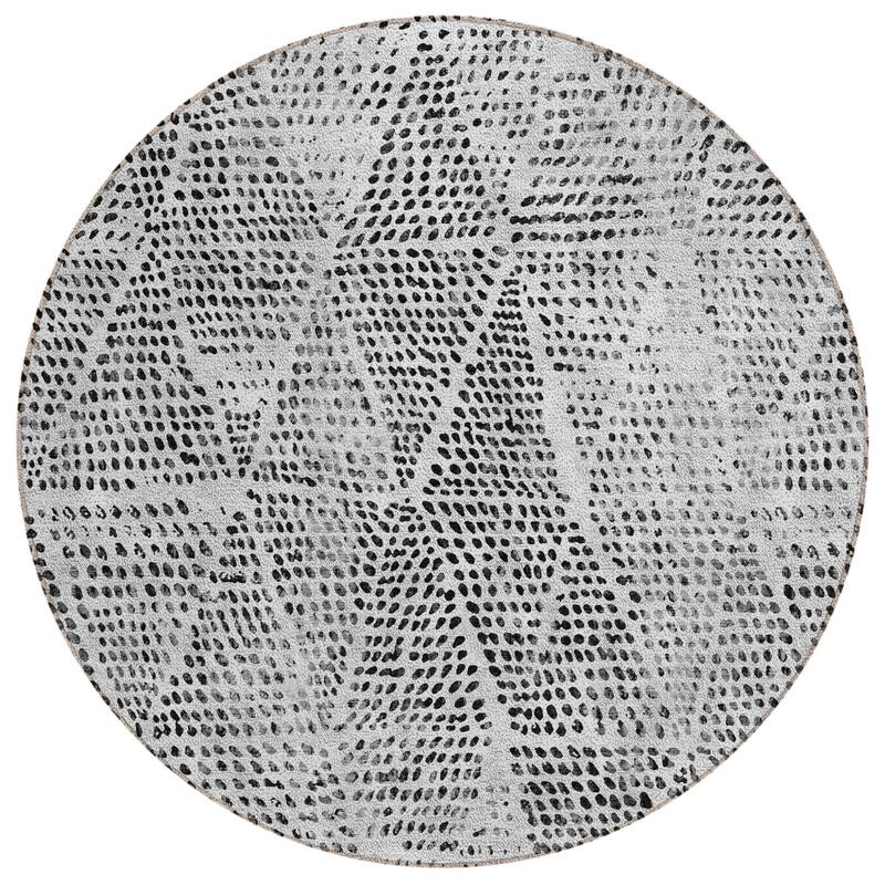 HomeRoots Geometric Transitional Rectangle Outdoor Rug