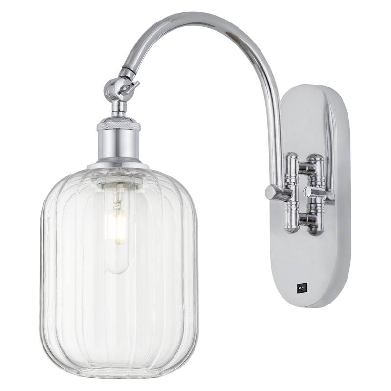 Innovations Lighting Endless Possibilities Ballston - Preston - 1 Light 7" Jar Shade Swiveling Sconce - Clear/Polished Chrome