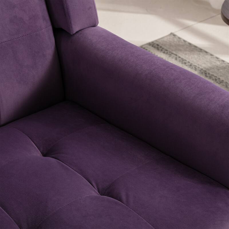 Modern Soft Linen Material Ergonomics Accent Chair Living Room Chair