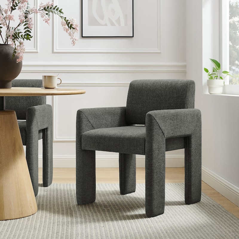 Daven Upholstered Dining Chair - Charcoal
