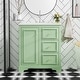 preview thumbnail 2 of 56, 30" bathroom vanity cabinet with ceramic basin, 3 drawers and adjustable shelves
