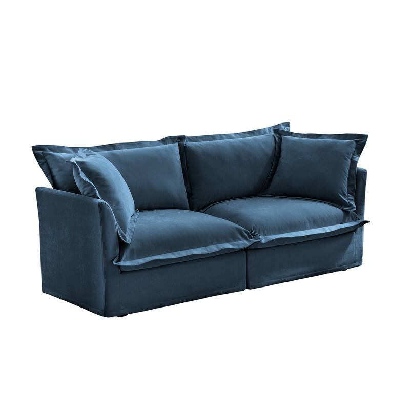 83.4″ Chenille Modular 3-Seater Sofa with Washable Covers & 300 lb Capacity