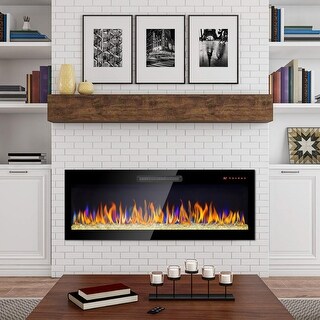 50 inch modern fireplace Antique Black wall fireplace Sheet Metal ...
