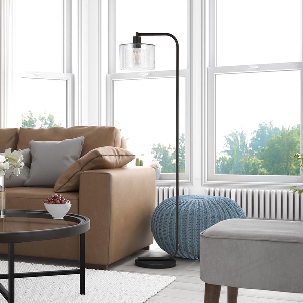 farmhouse black floor lamp