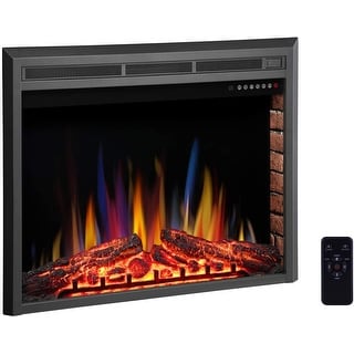 Recessed Freestanding 39-inch Electric Fireplace Insert - On Sale - Bed  Bath u0026 Beyond - 32911103