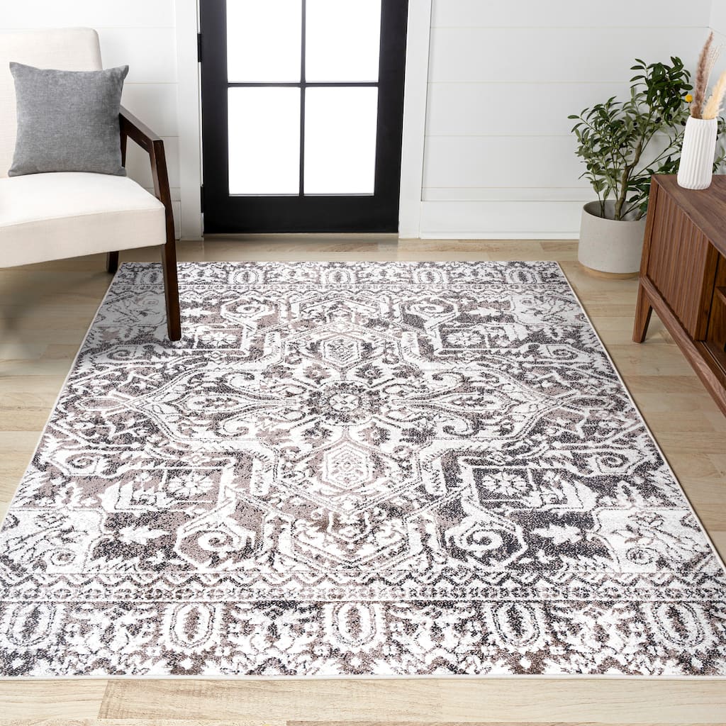 JONATHAN Y Irving Grand Medallion Ornate Area Rug