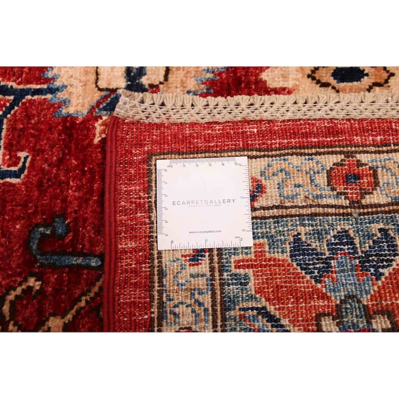 ECARPETGALLERY Hand-knotted Aryana Red Wool Rug - 5'7 x 7'7