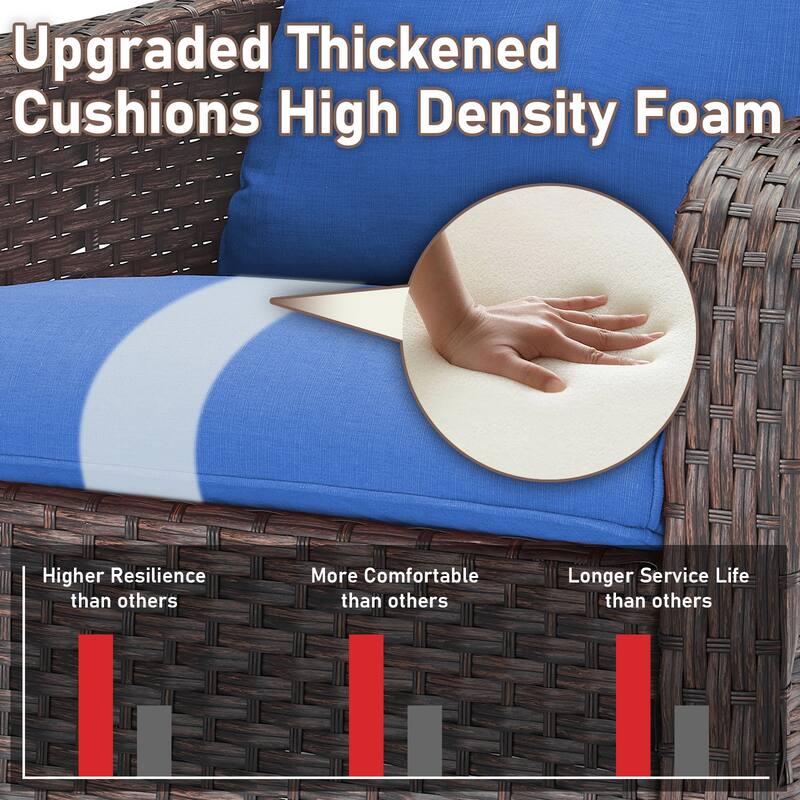 2 Piece Glider Chairs for Backyard