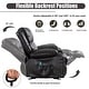 preview thumbnail 10 of 13, Faux leather manual Heated Massage Chair with Rocking