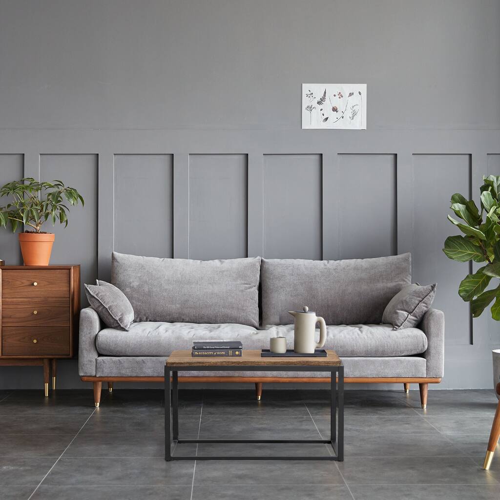 32" High Quality Composite Retangular Faux Wood Side Table