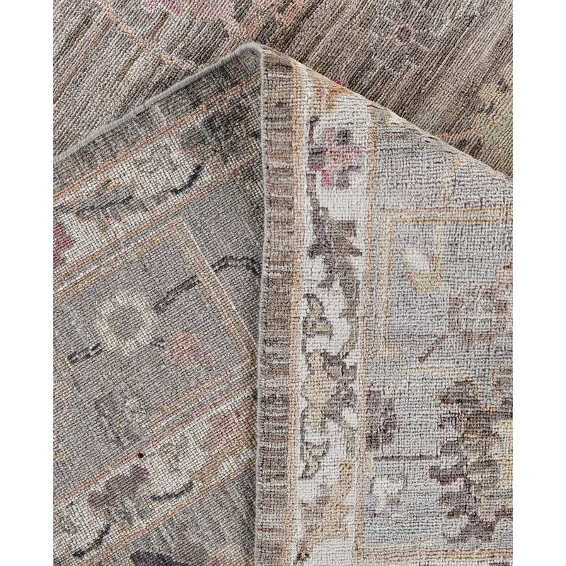 Oushak One-of-a-Kind Hand-Knotted Area Rug - Brown - 9' 2" x 12' 3"