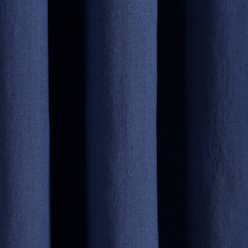Lush Decor Insulated Grommet Blackout Linen Window Curtain Panel Single
