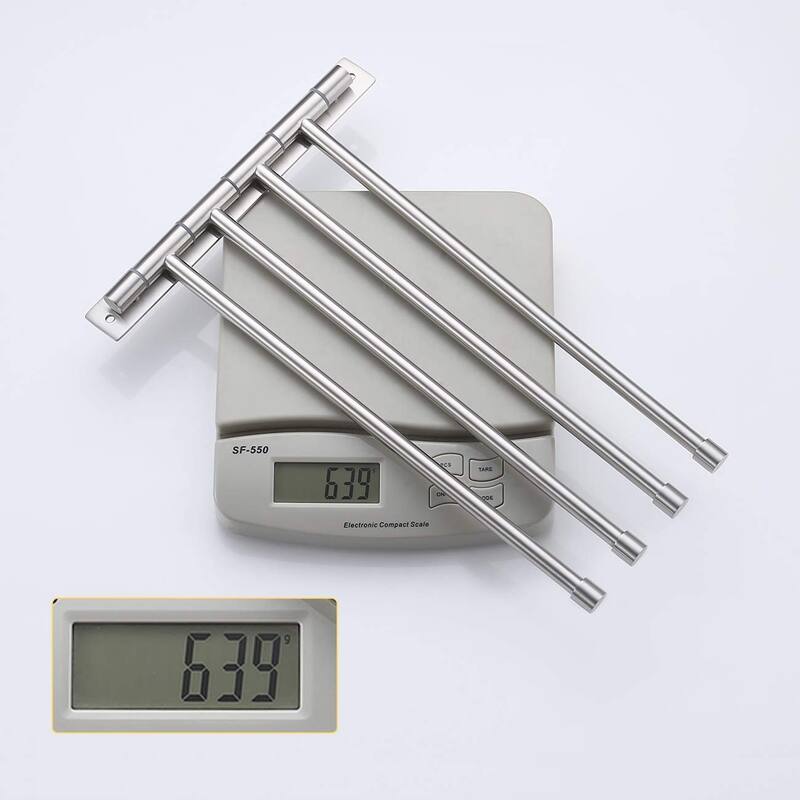 Wall Mounted Bathroom Swivel 4-Arm Towel Bar