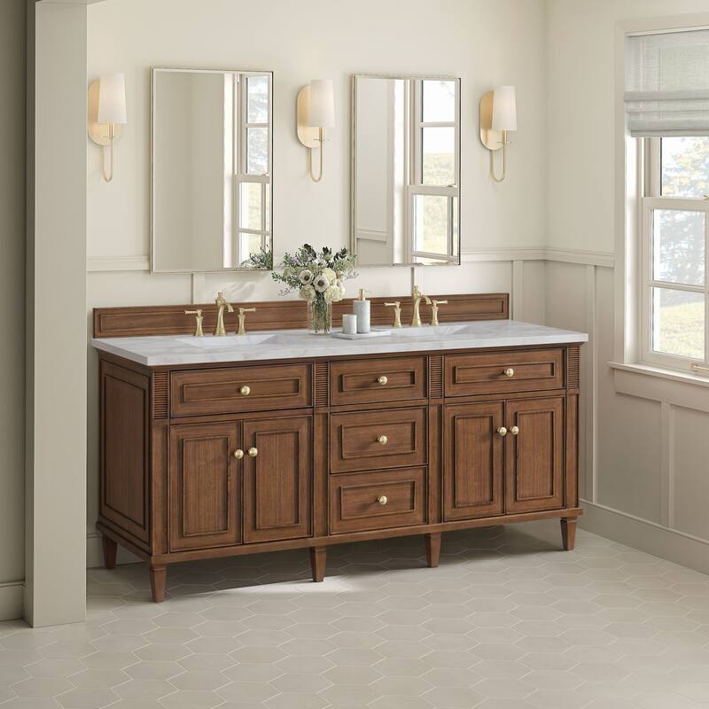 James Martin Vanities 424-V72-FVSL Lorelai 72" Free Standing Double