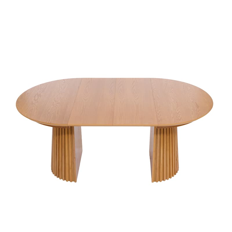 Christopher Knight Home - Mid-Century Extendable Dining Table Set with Upholstered Cane Back Dining Chairs