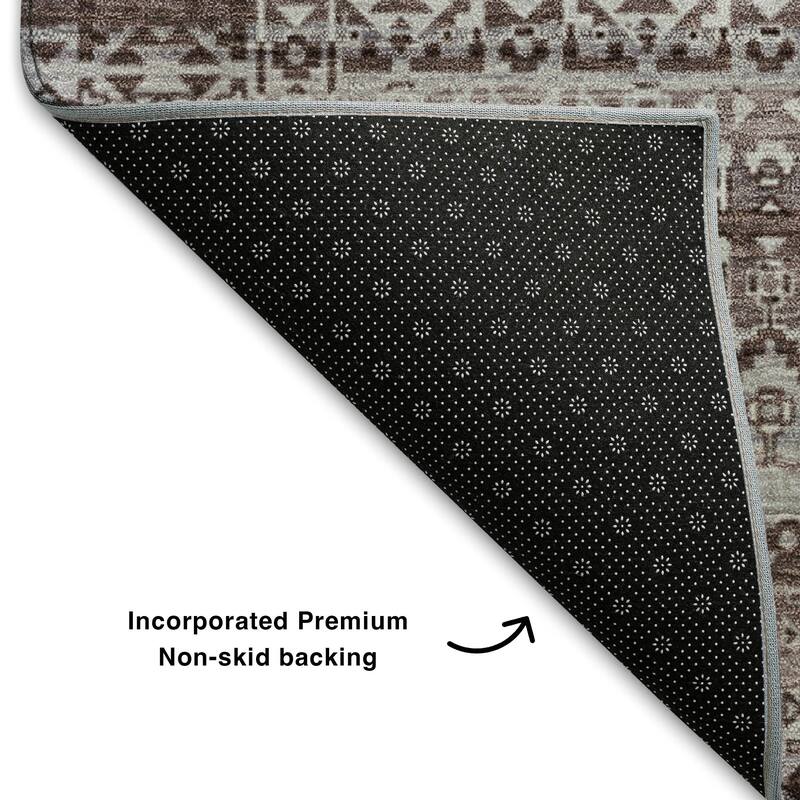 Premium Washable Super Soft Boho Stripes Mayfield Rug