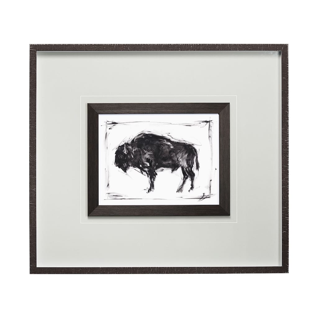 Dynamic Bison II Framed Art Print